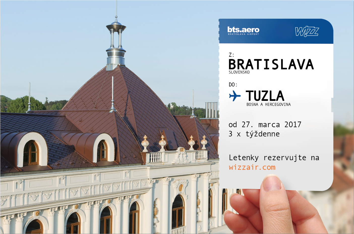 Z Letiska Bratislava pribudne nová linka Wizz Air do Tuzly